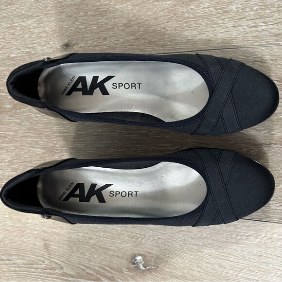 Anne Klein Sport Women's Black Wedge Shoe Sz 7.5 - Picture 6 of 10